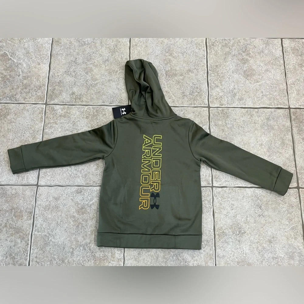 NWT under armour fleece graphic hoodie Youth small - Picture 2 of 5